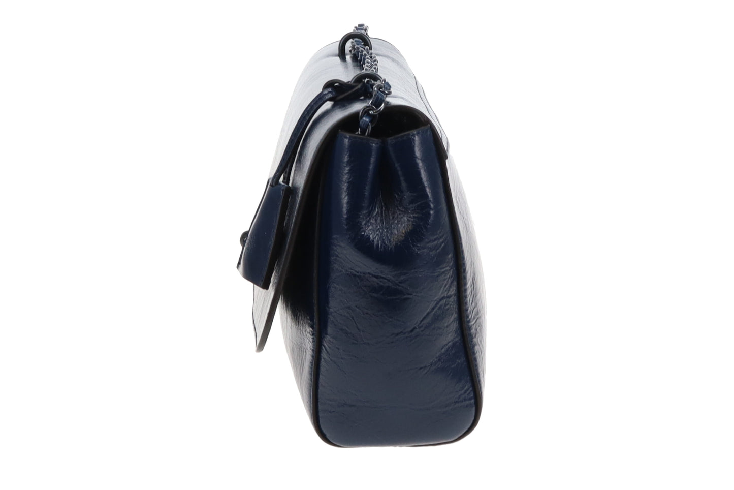 Mulberry Lily Smooth Glossy Leather Navy Medium