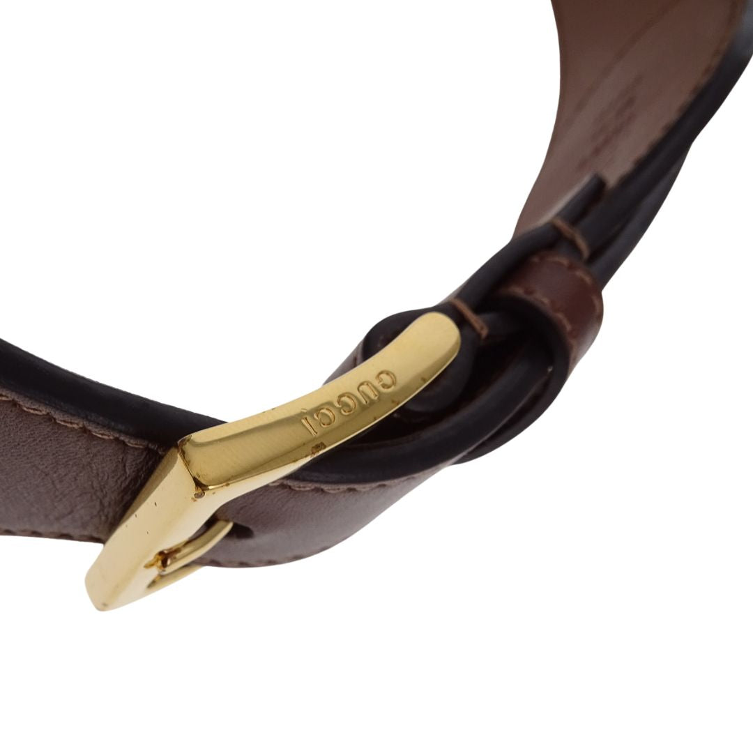 Gucci Horsebit Snaffle Belt GG Supreme 85cm