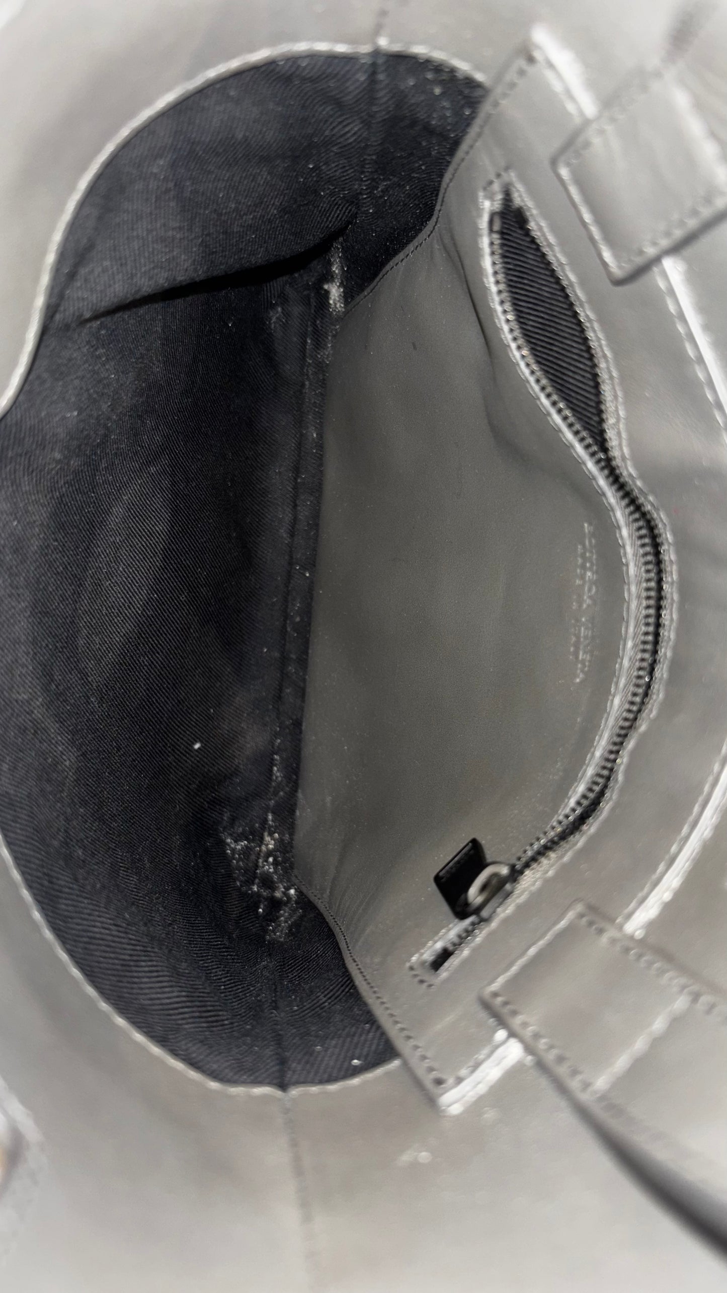 Bottega Veneta Dark Grey Intrecciato Nappa Slot Messenger Bag Small