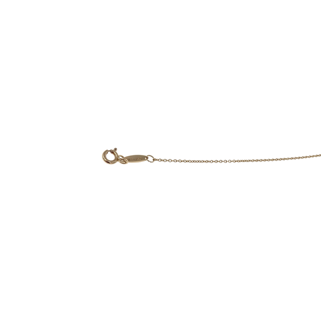 Tiffany & Co 18K Gold Elsa Peretti Open Heart 11mm Necklace