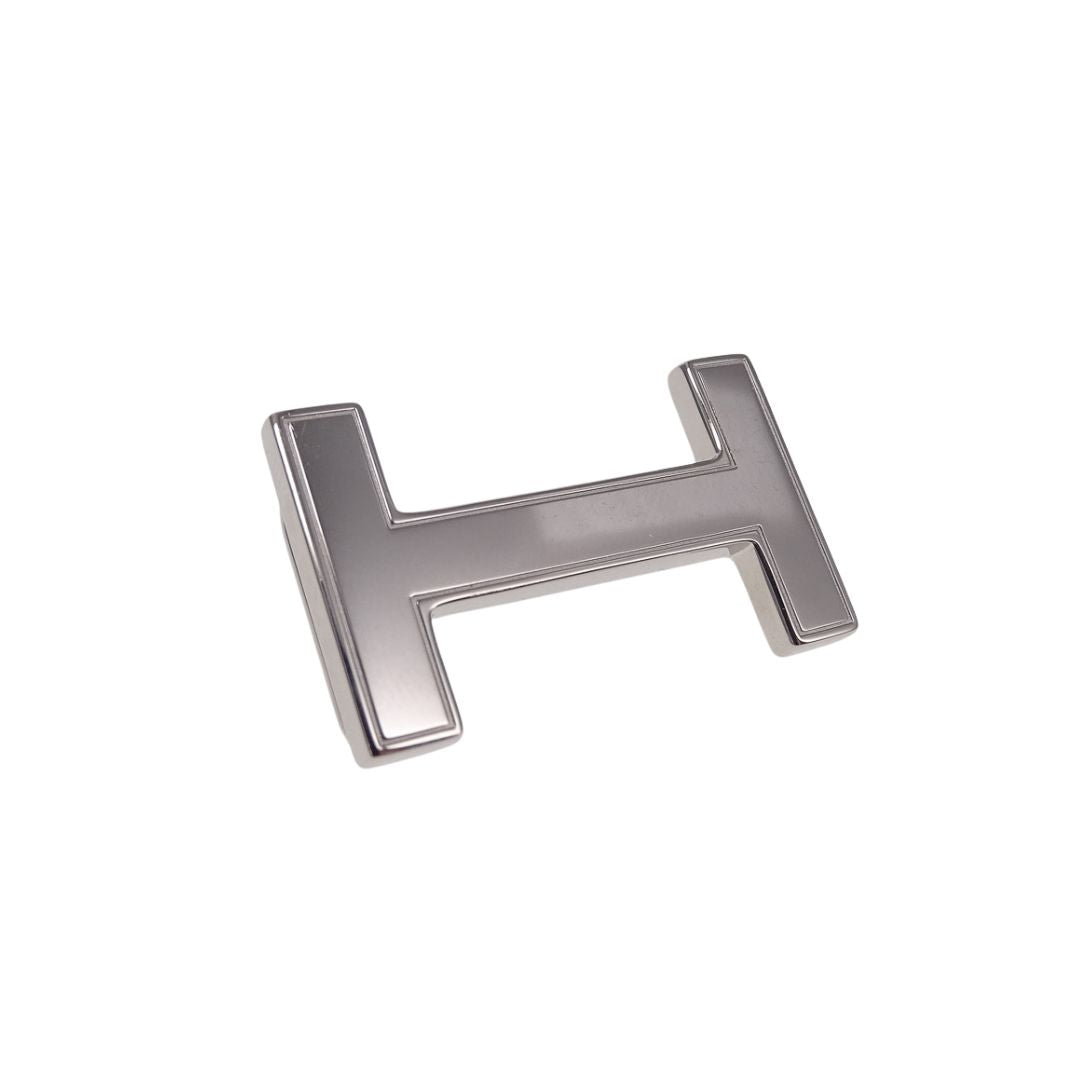 Hermes Belt 13mm Etoupe and Noir Mini Focus H Buckle 75cm 2024