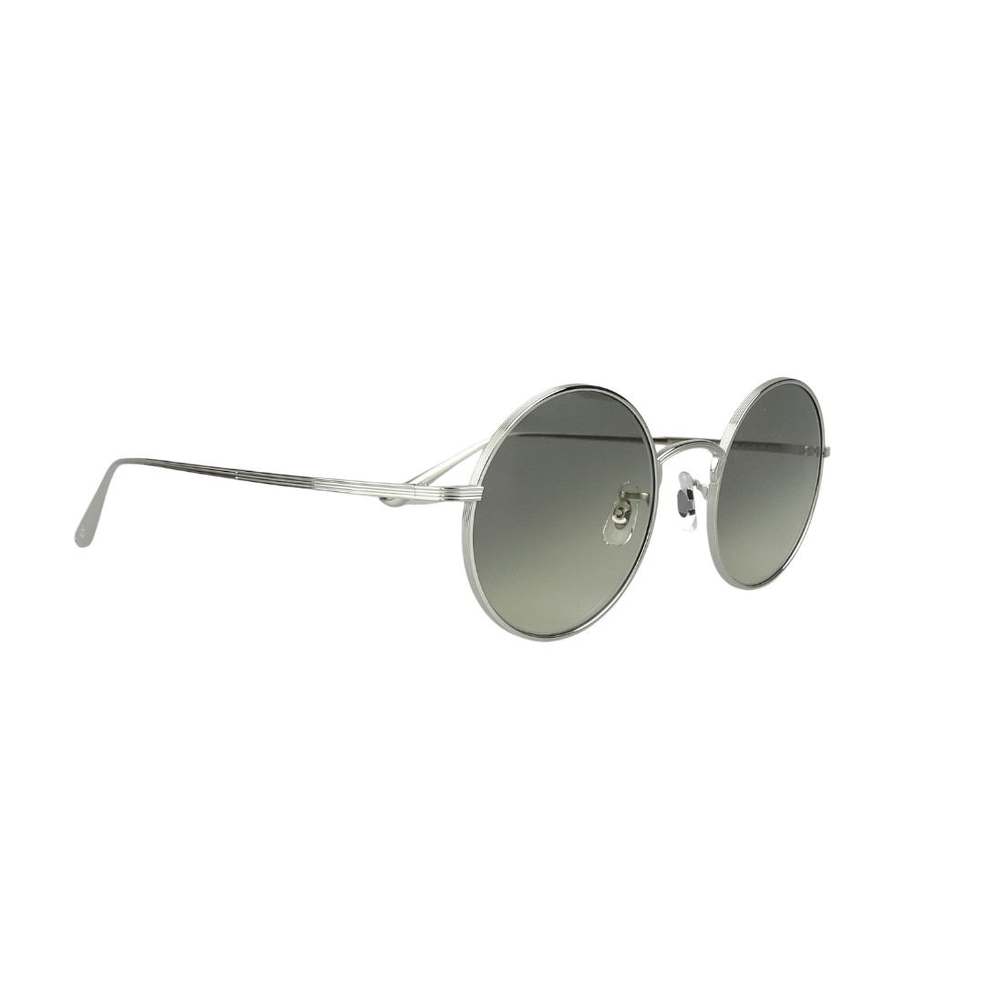 Oliver Peoples After Midnight Round Lens Metal Frame Sunglasses