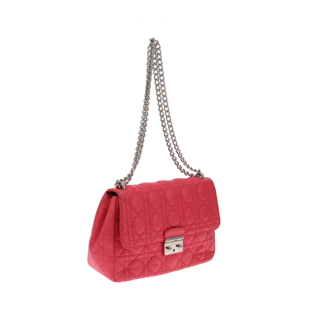 Dior Barbie Pink Lambskin Cannage Miss Dior Shoulder Bag