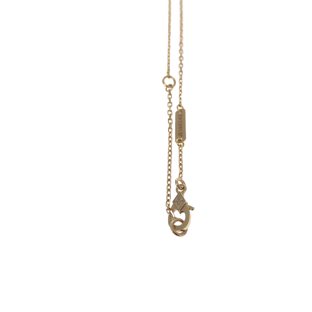 Van Cleef & Arpels 18K Yellow Gold and Onyx Vintage Alhambra Pendant