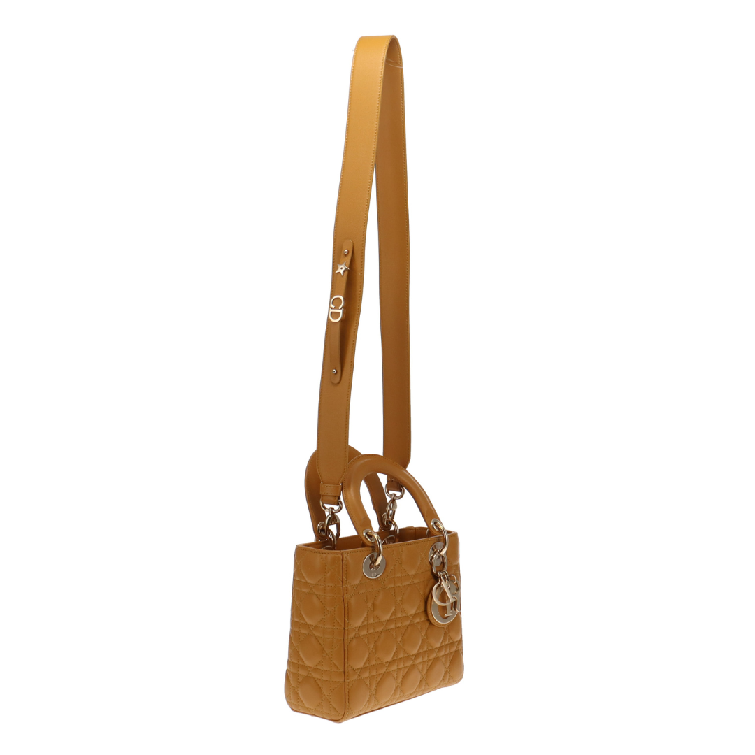 Dior Mustard Cannage Lambskin My ABC Small Lady Dior