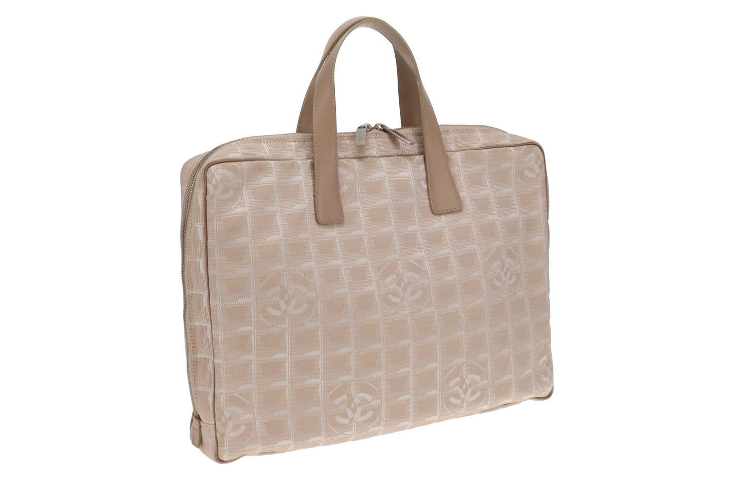 Chanel Beige New Travel Line Nylon Briefcase 2002/03