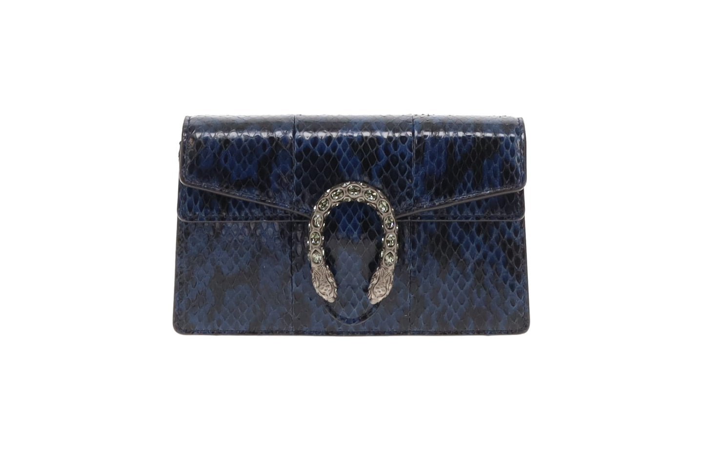 Gucci Blue Snakeskin Super Mini Dionysus