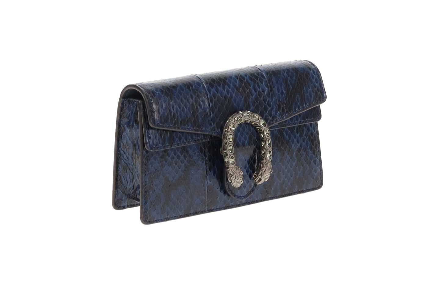 Gucci Blue Snakeskin Super Mini Dionysus