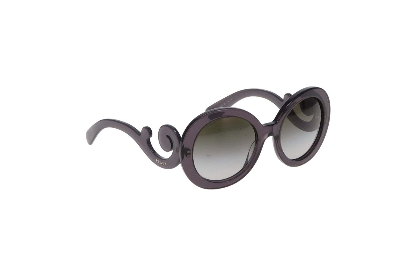 Prada SPR27N Round Swirl Arm Sunglasses