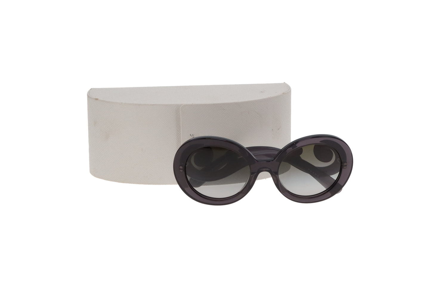 Prada SPR27N Round Swirl Arm Sunglasses