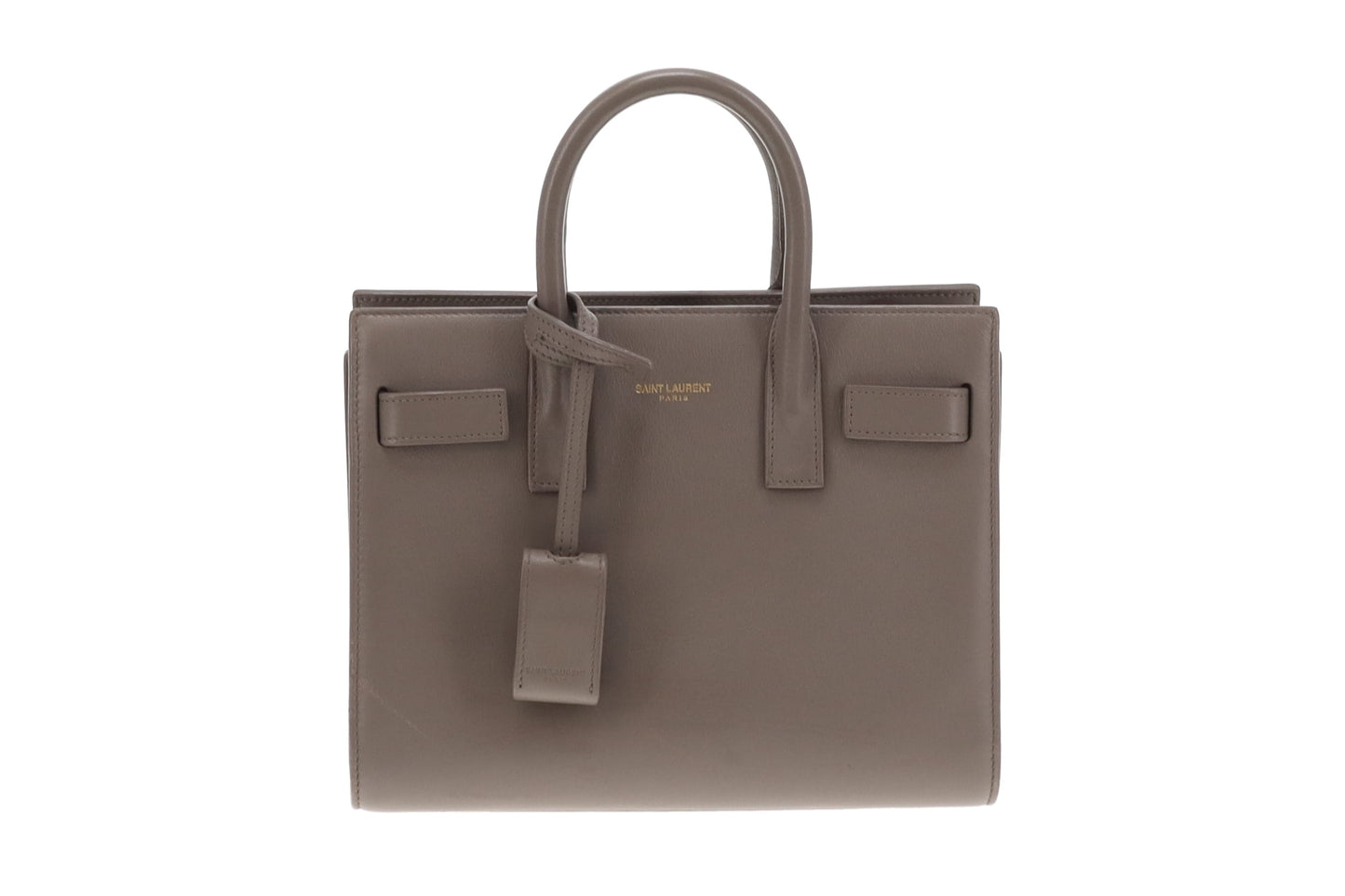 Saint Laurent Grey Smooth Nano Sac De Jour