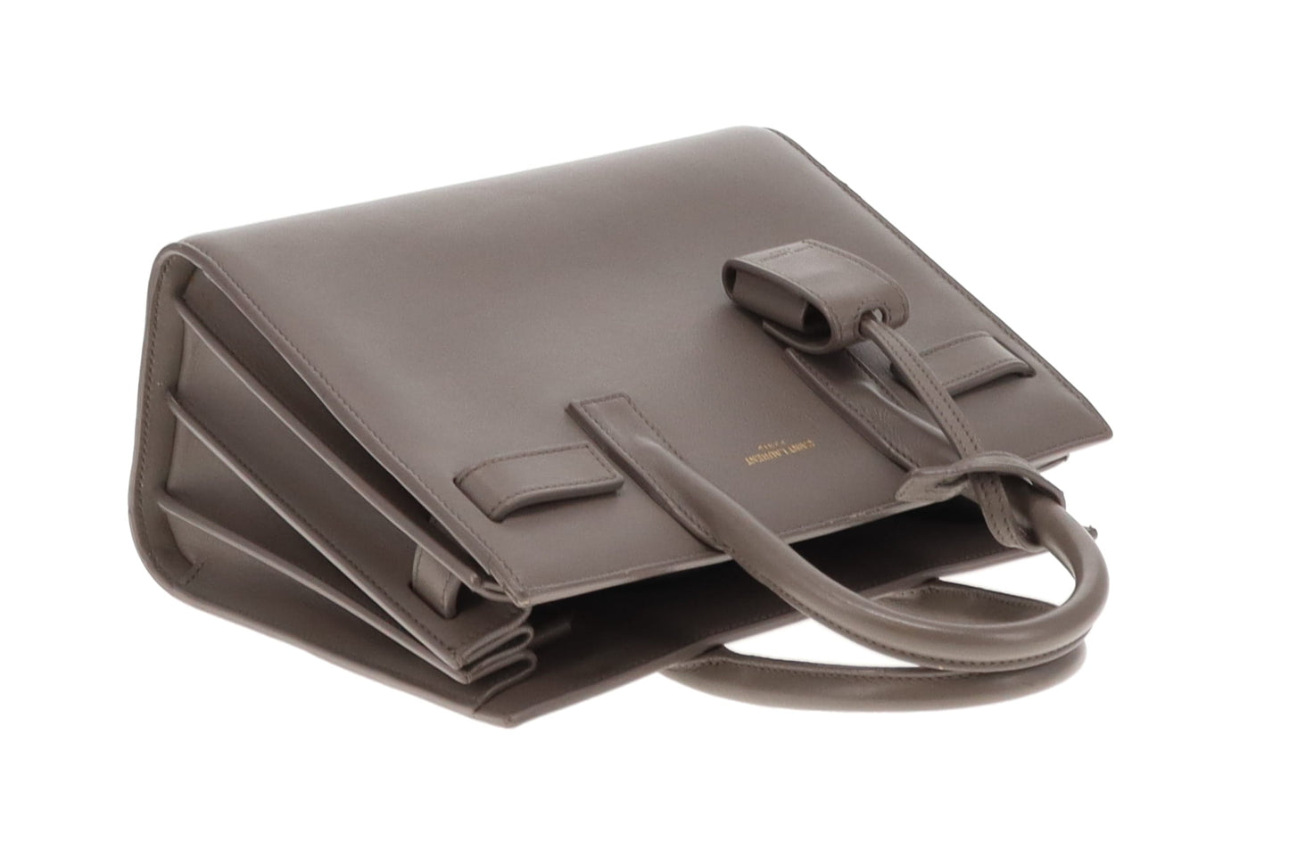 Saint Laurent Grey Smooth Nano Sac De Jour