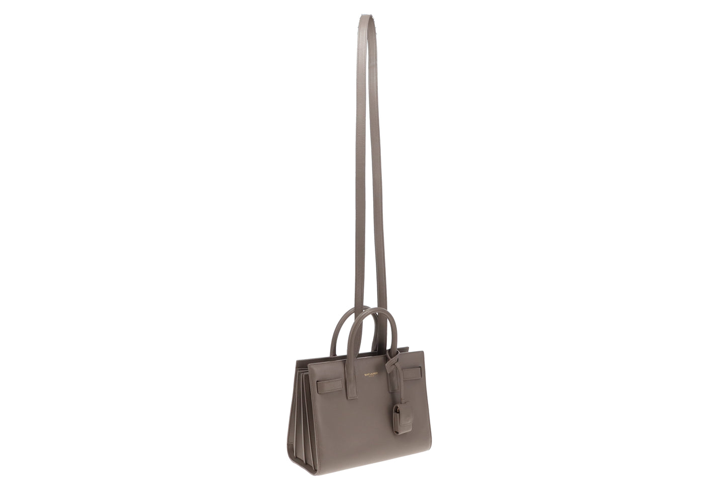 Saint Laurent Grey Smooth Nano Sac De Jour