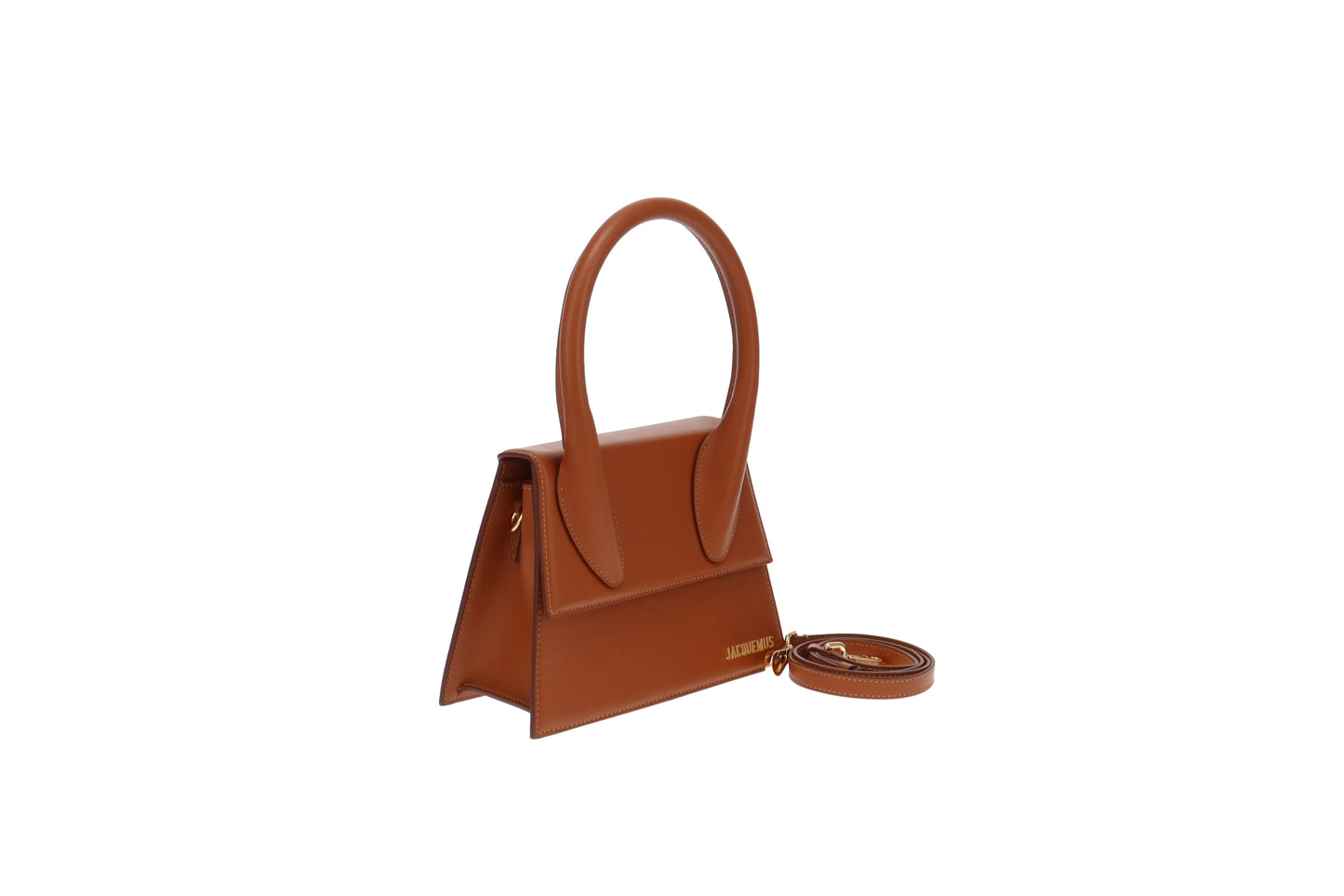 Jacquemus Light Brown Leather Le Grand Chiquito with Strap
