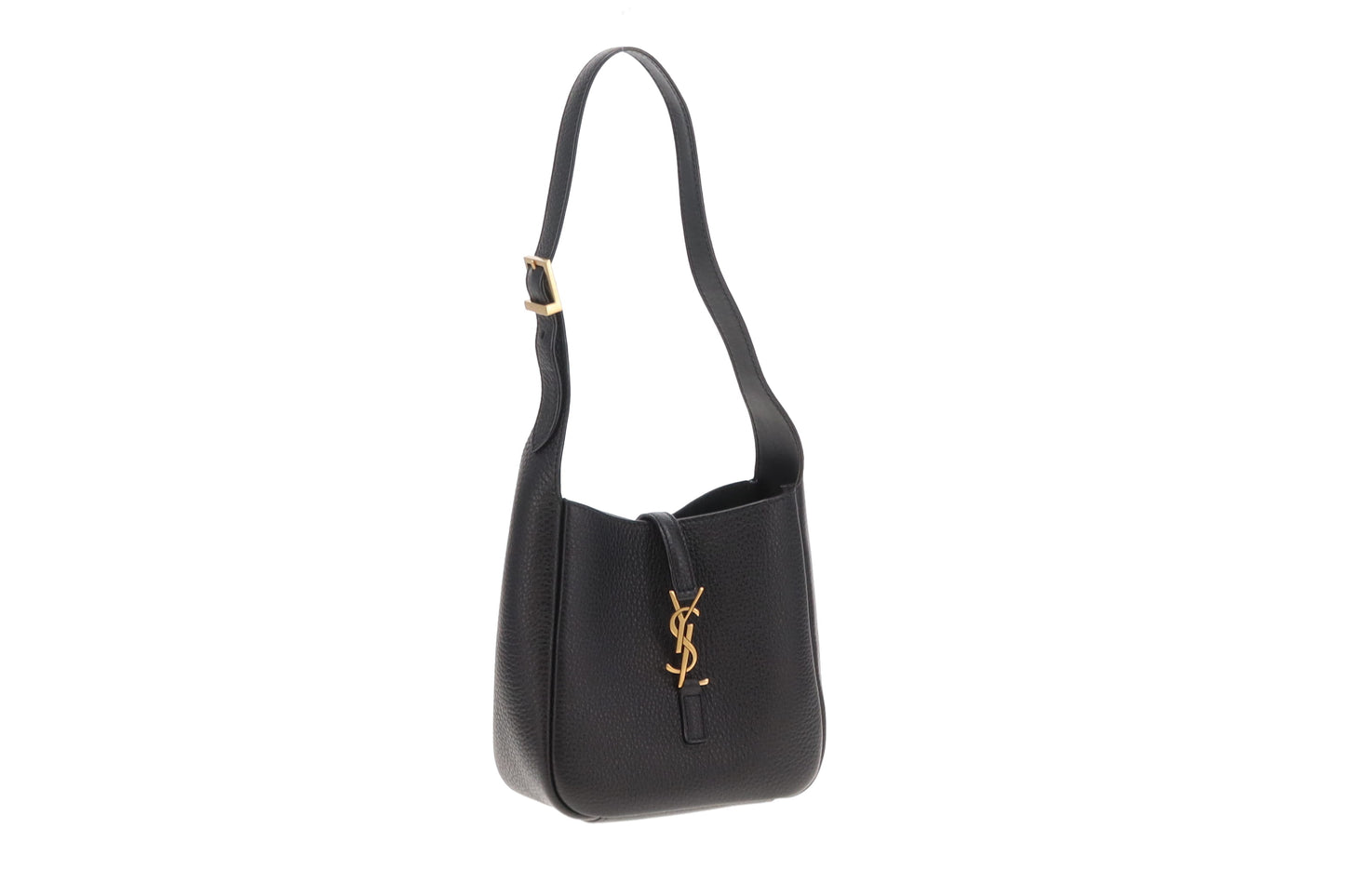 Saint Laurent Le 5 à 7 Supple Baby Black Leather GHW 2024