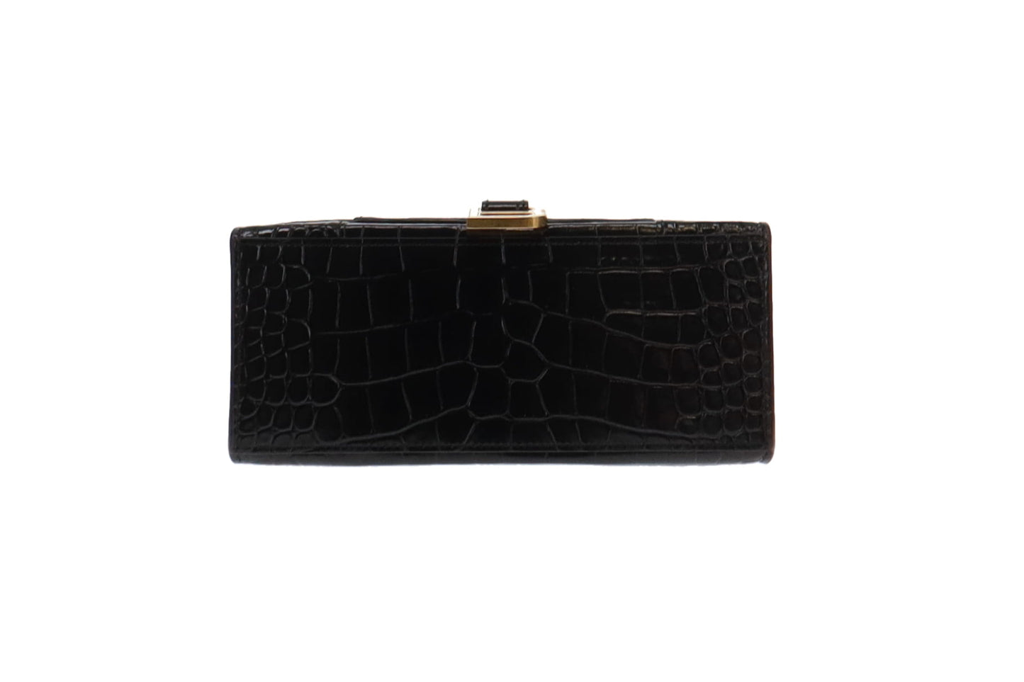 Balenciaga Hourglass Small Black Crocodile Embossed Leather GH RRP €2350