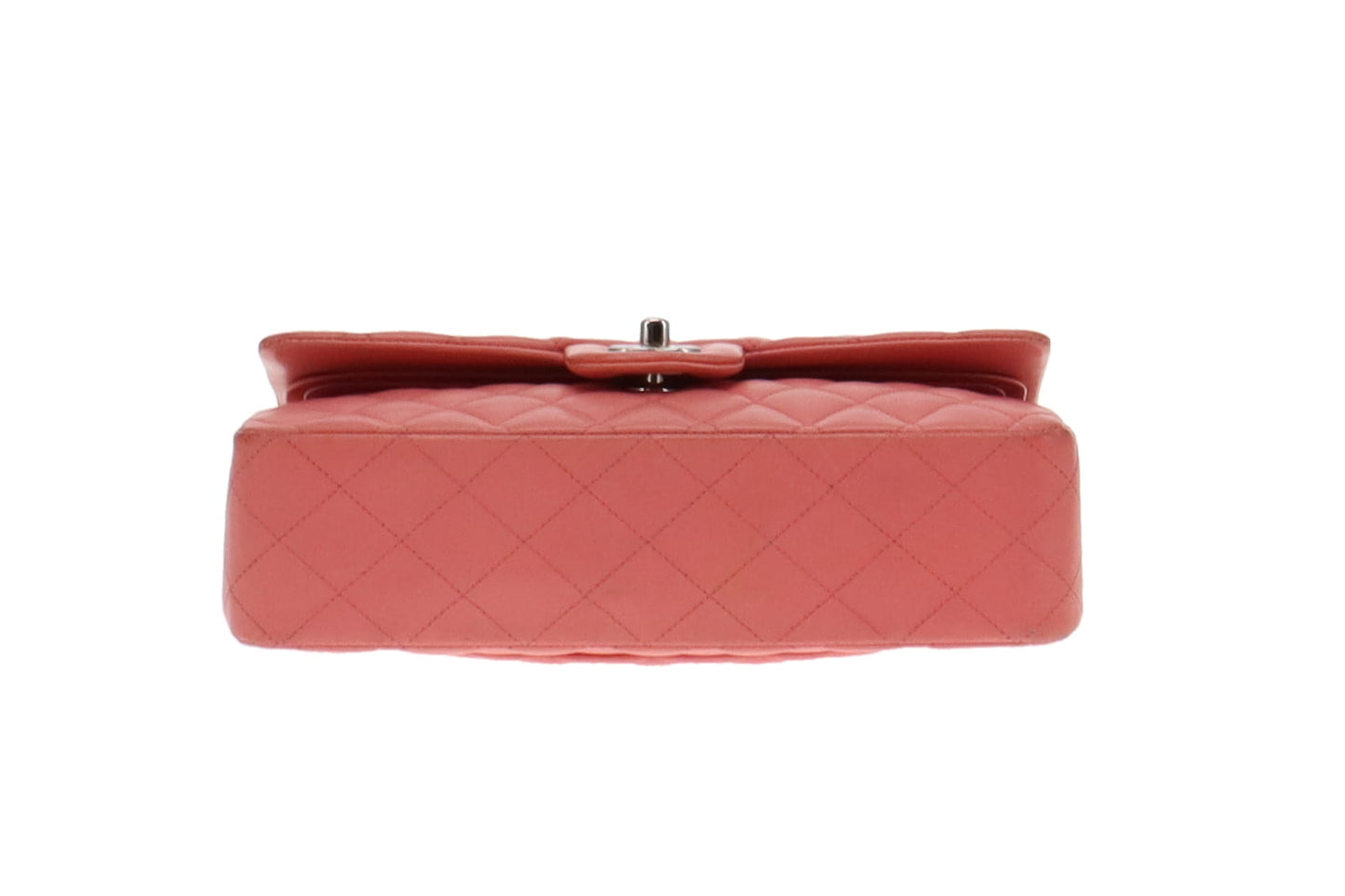 Chanel Soft Pink Lambskin Medium Classic Double Flap Bag 2012