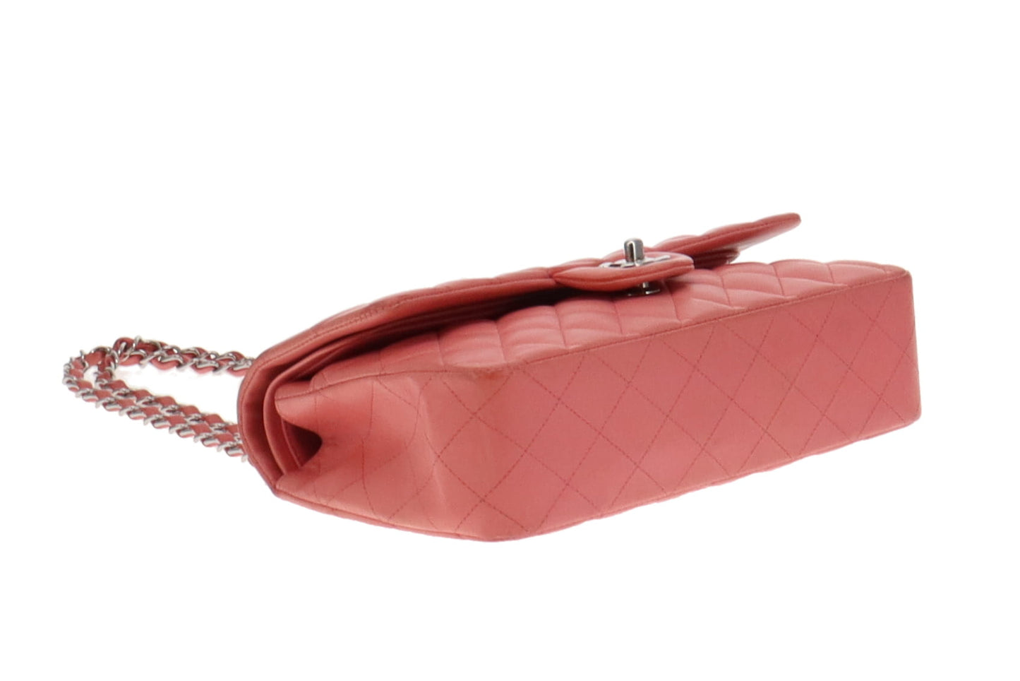 Chanel Soft Pink Lambskin Medium Classic Double Flap Bag 2012