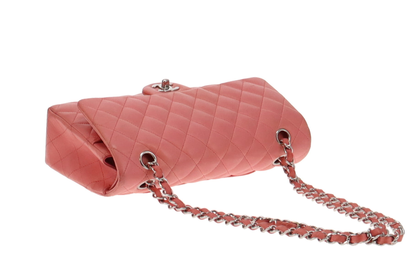 Chanel Soft Pink Lambskin Medium Classic Double Flap Bag 2012