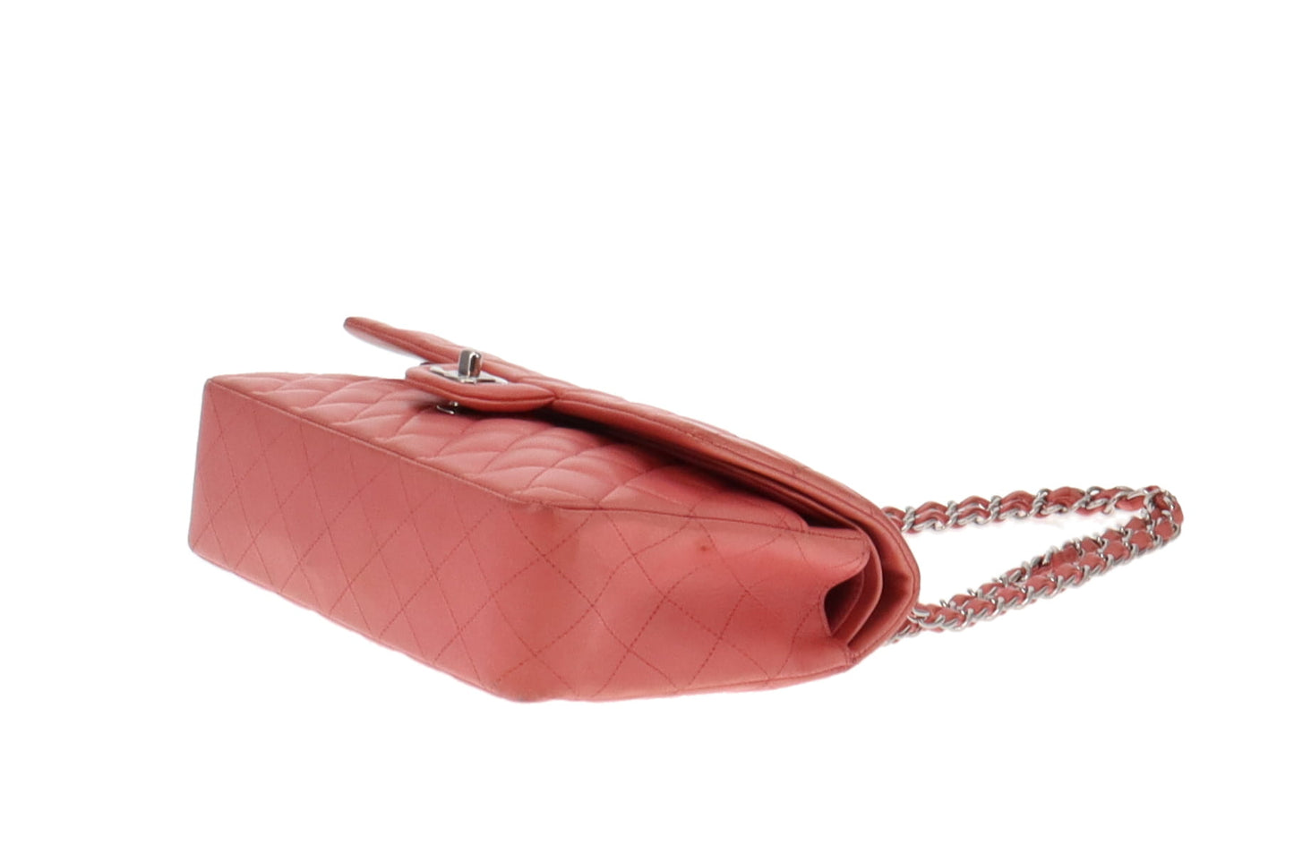 Chanel Soft Pink Lambskin Medium Classic Double Flap Bag 2012
