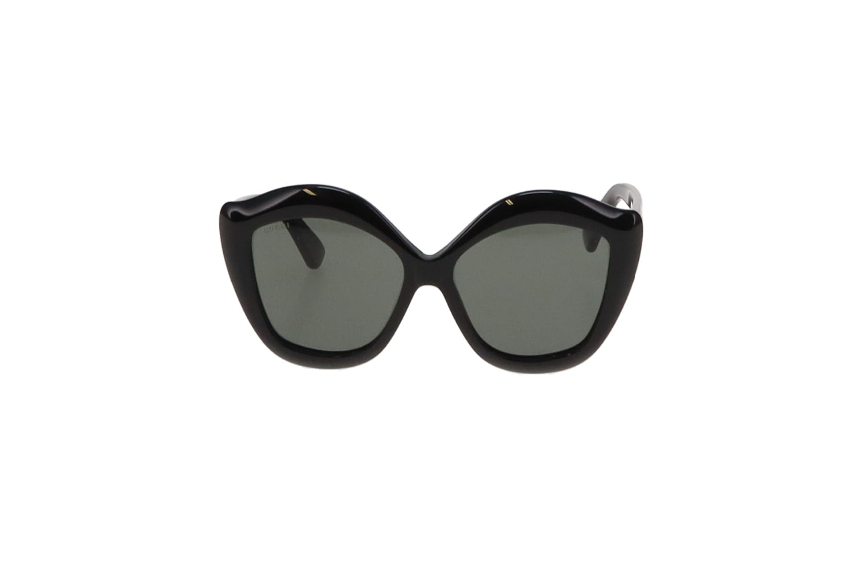 Gucci Black Oversized Cat Eye GG0117S Sunglasses