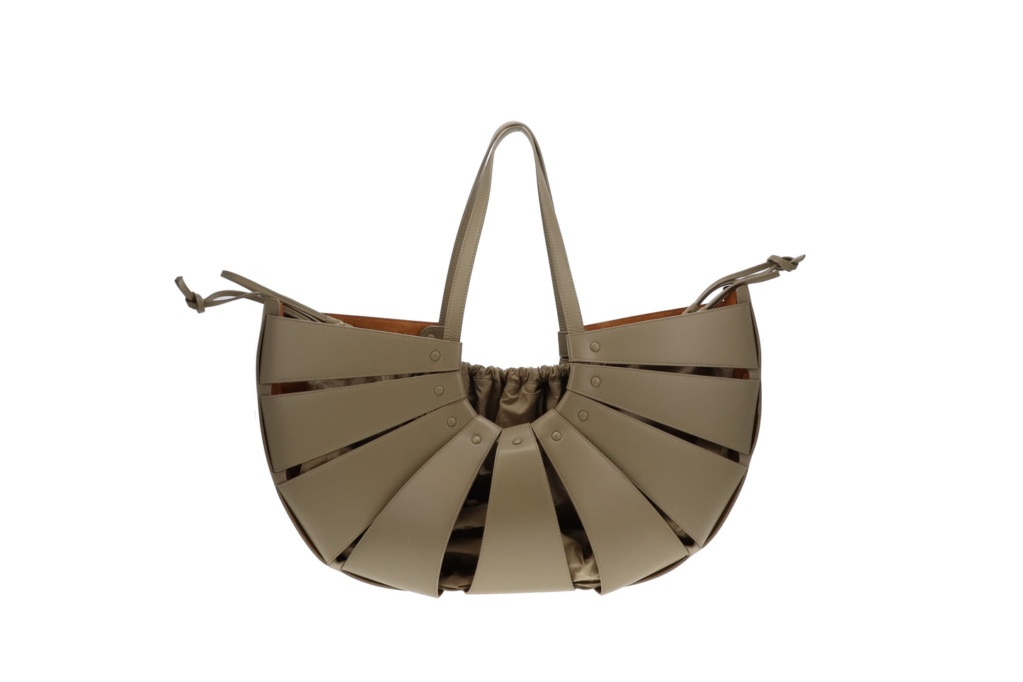 Bottega Veneta The Shell Bag XL Grey Taupe Calfskin