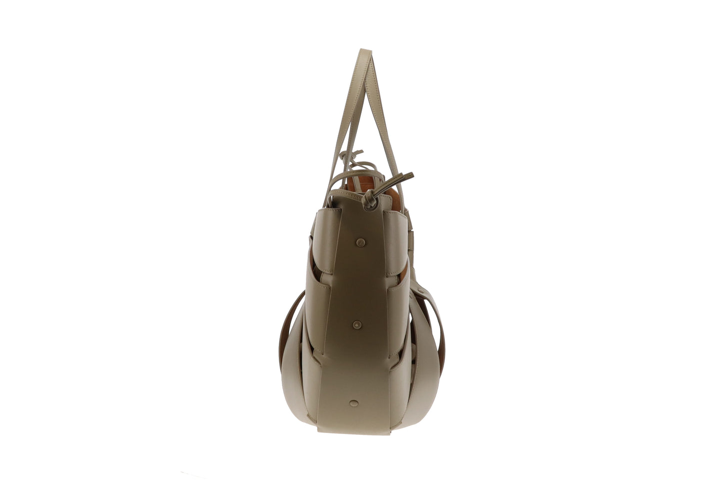 Bottega Veneta The Shell Bag XL Grey Taupe Calfskin