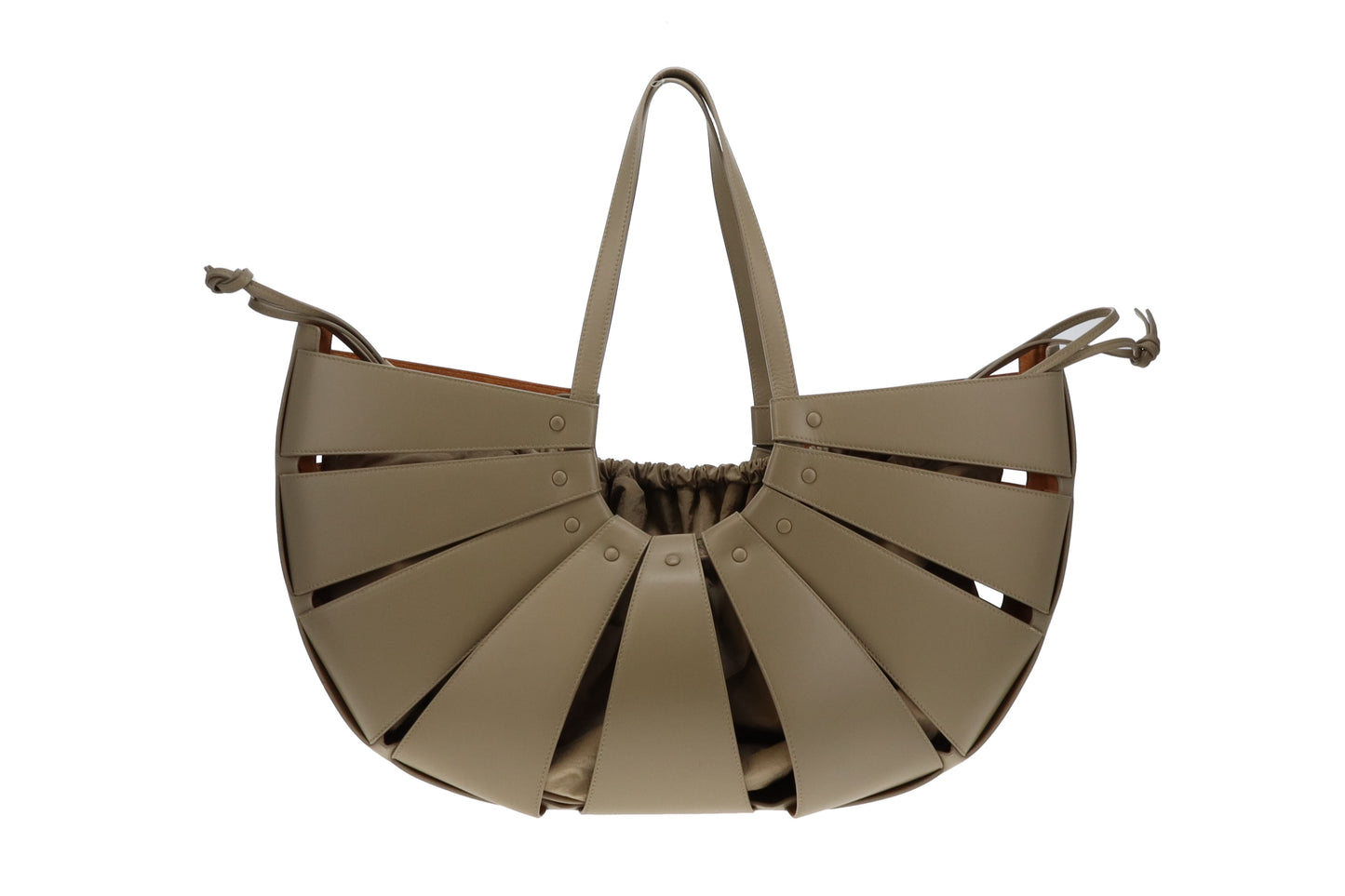 Bottega Veneta The Shell Bag XL Grey Taupe Calfskin