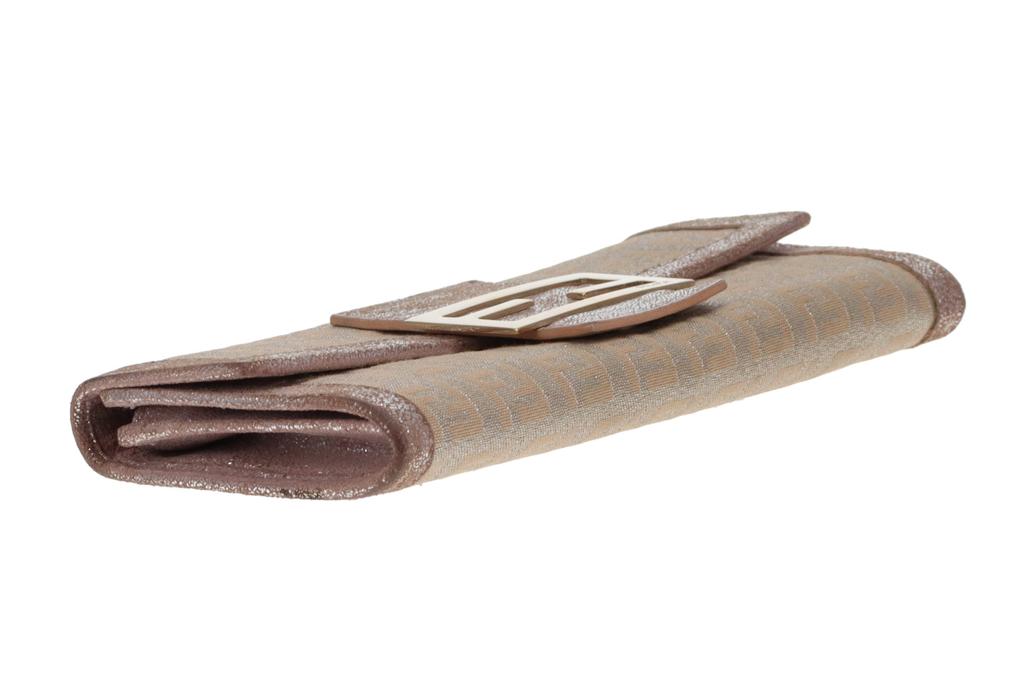 Fendi Sparkle Chef Wallet Rose Gold Long Vintage