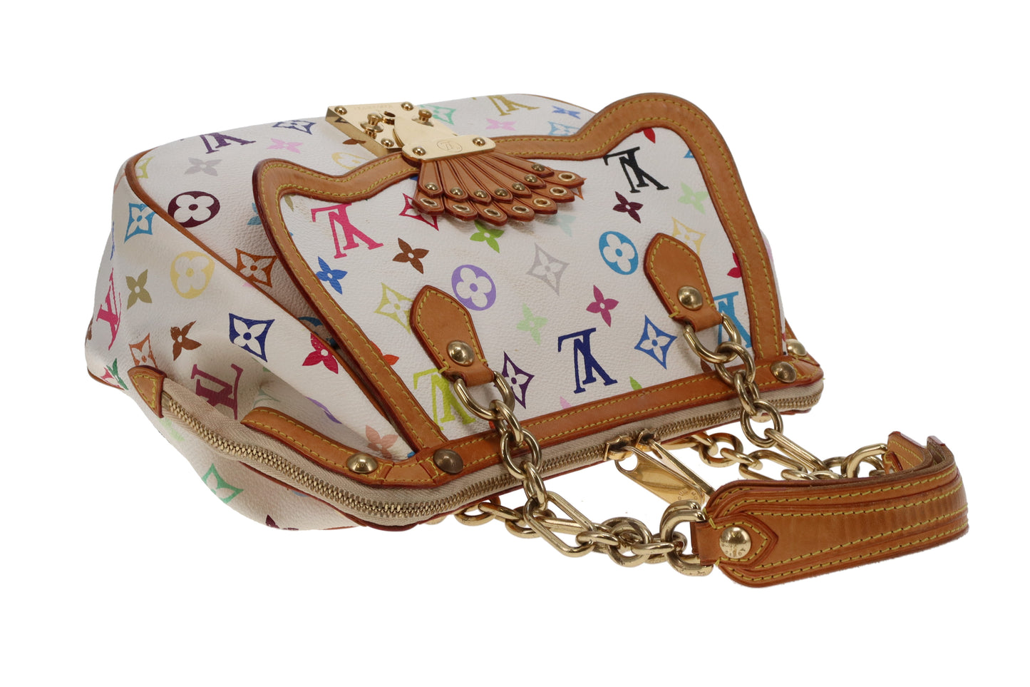 Louis Vuitton Gracie MM White Multicolour Vintage LM1014