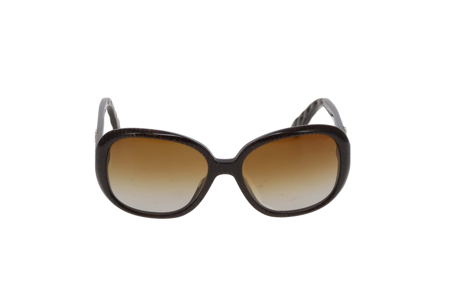 Chanel Polarized Quilted Brown Frame Sunglasses 5244