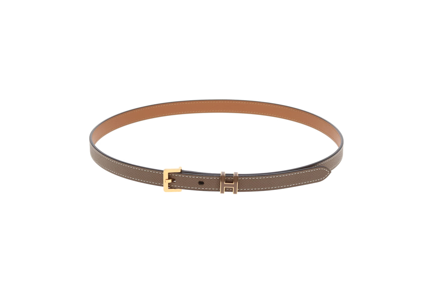 Hermes Pop H 15 Belt Etoupe Epsom 75cm