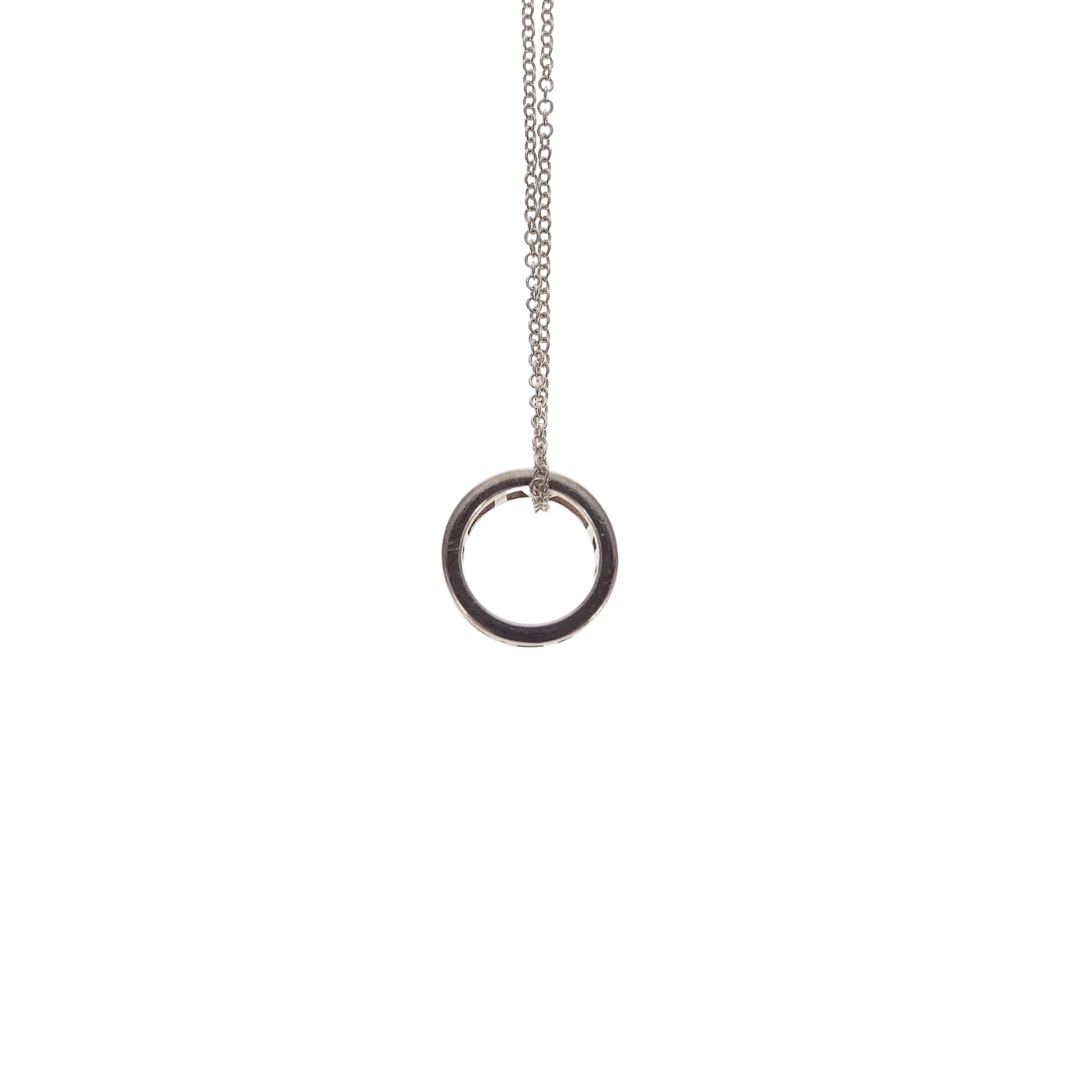 Tiffany & Co Sterling Silver Atlas Collection Roman Numerals Pendant