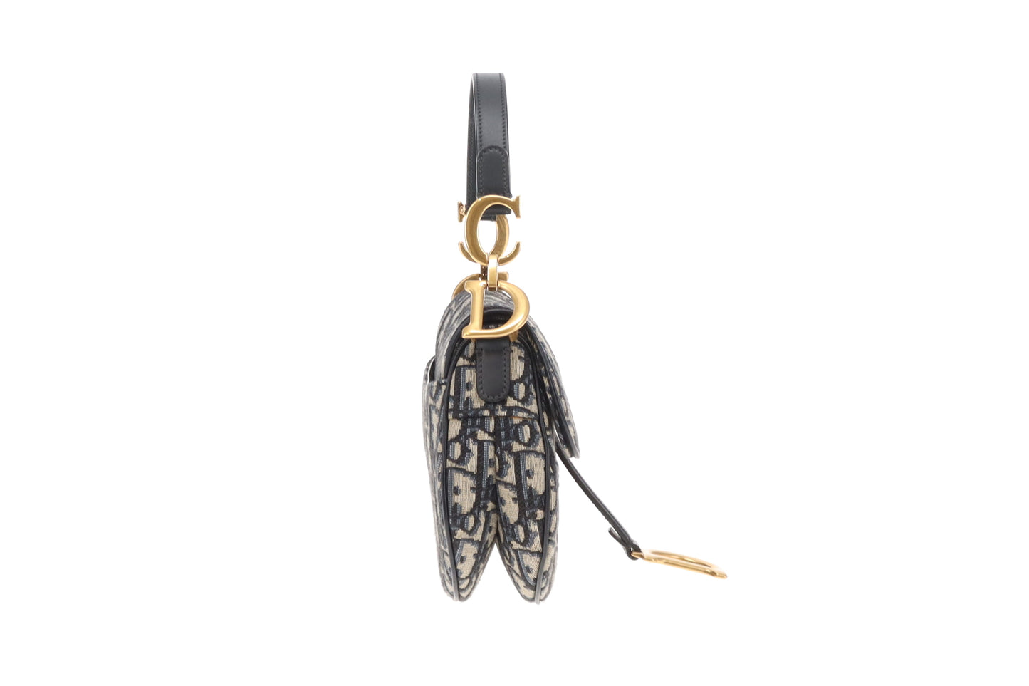 Dior Mini Saddle Oblique Jacquard Bag With Strap