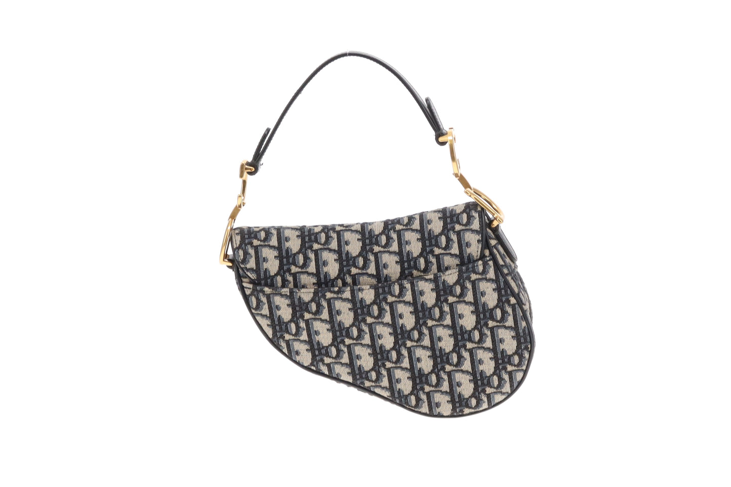 Dior Mini Saddle Oblique Jacquard Bag With Strap