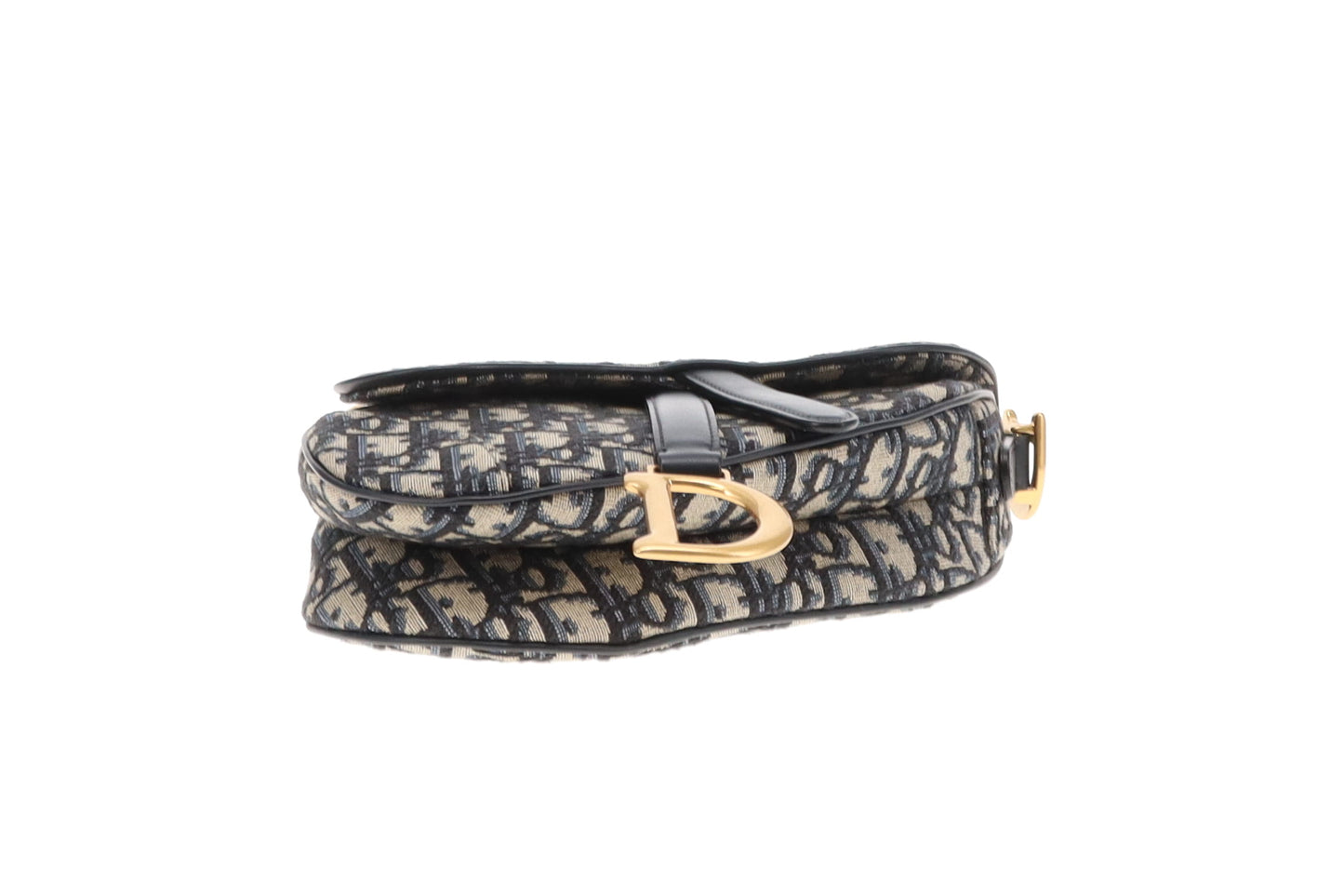 Dior Mini Saddle Oblique Jacquard Bag With Strap