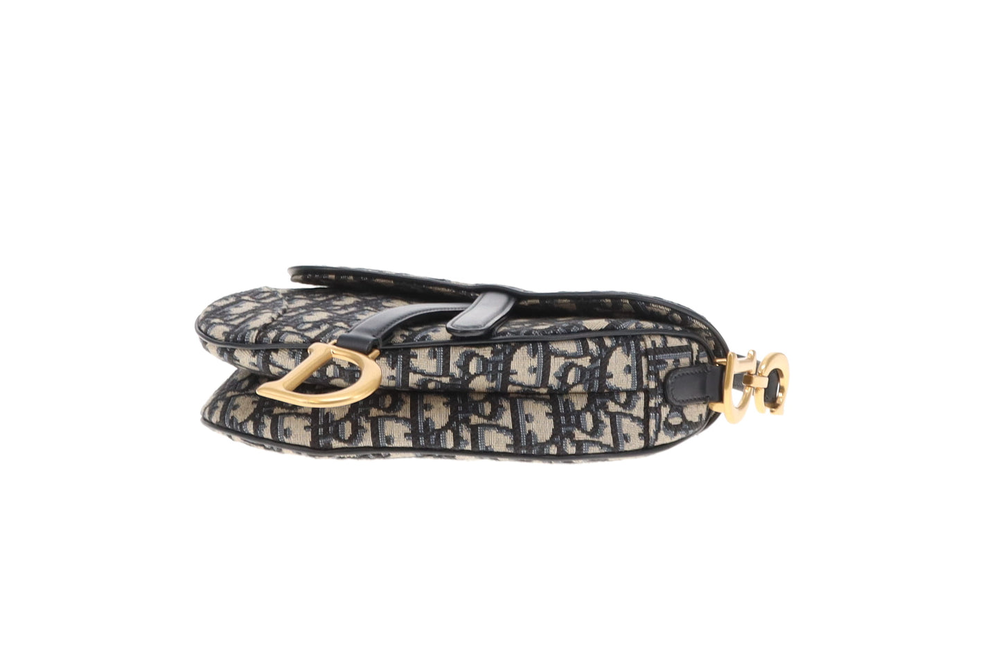 Dior Mini Saddle Oblique Jacquard Bag With Strap