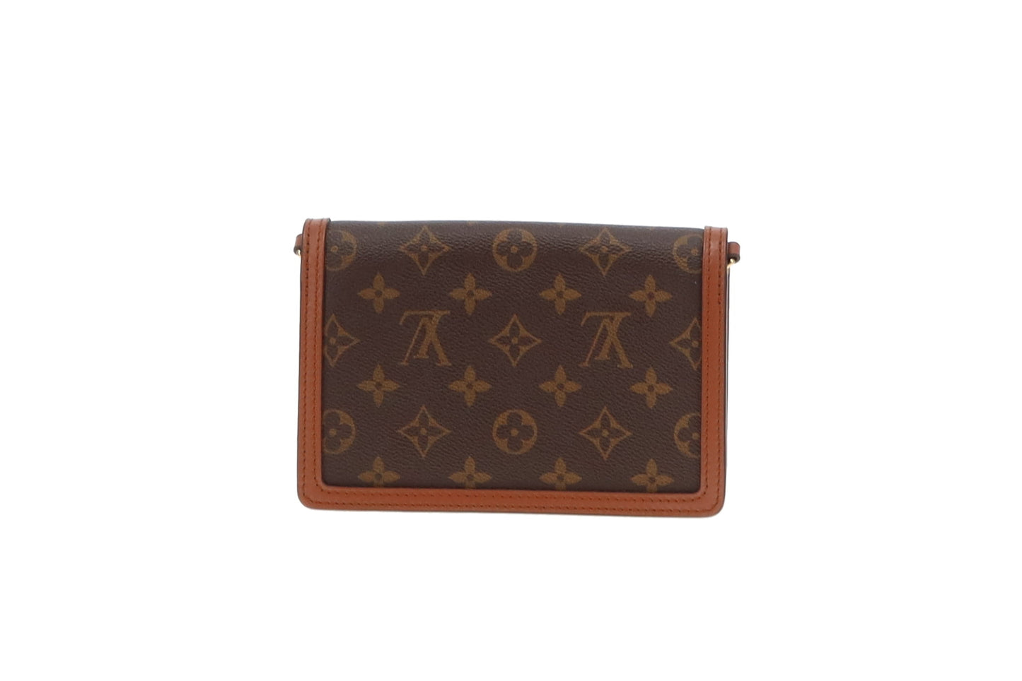 Louis Vuitton Reverse Monogram Dauphine Chain Wallet (NFID Chipped)