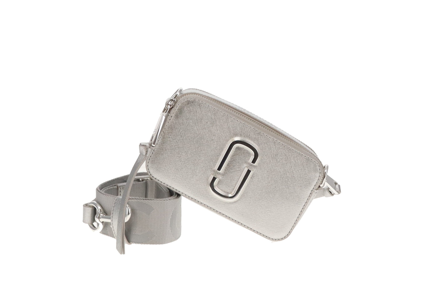 Marc Jacobs The Snapshot Metallic Silver Crossbody SH