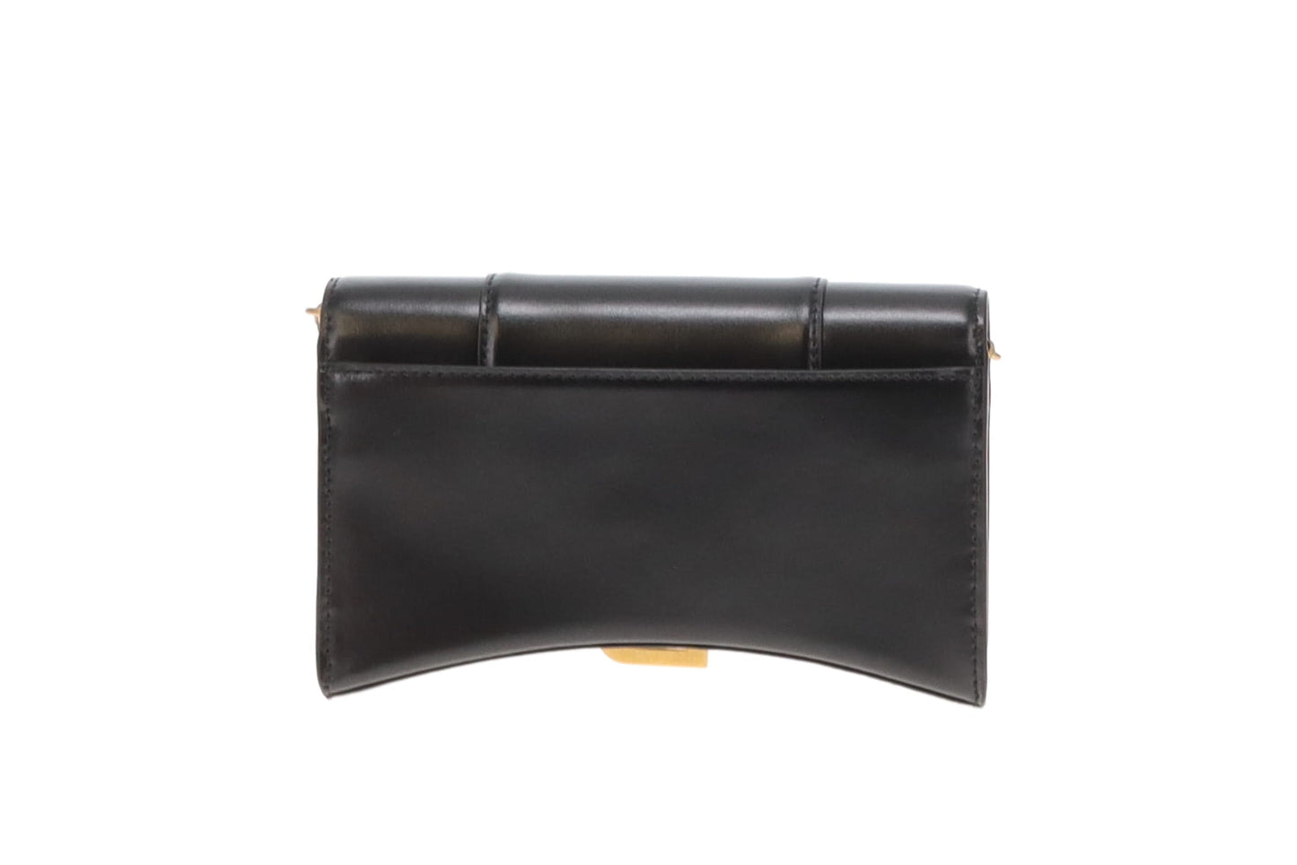 Balenciaga Hourglass Wallet On Chain Black With GHW