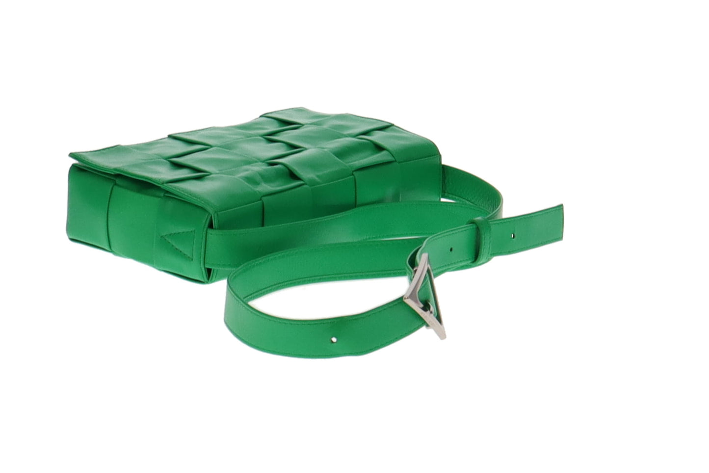 Bottega Veneta Parakeet Intreccio Small Cassette Crossbody
