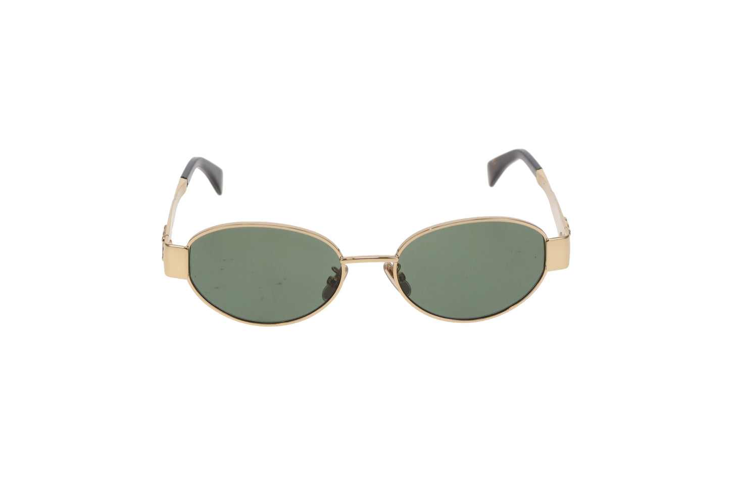 Celine Triomphe 01 Metal Sunglasses Gold/Green