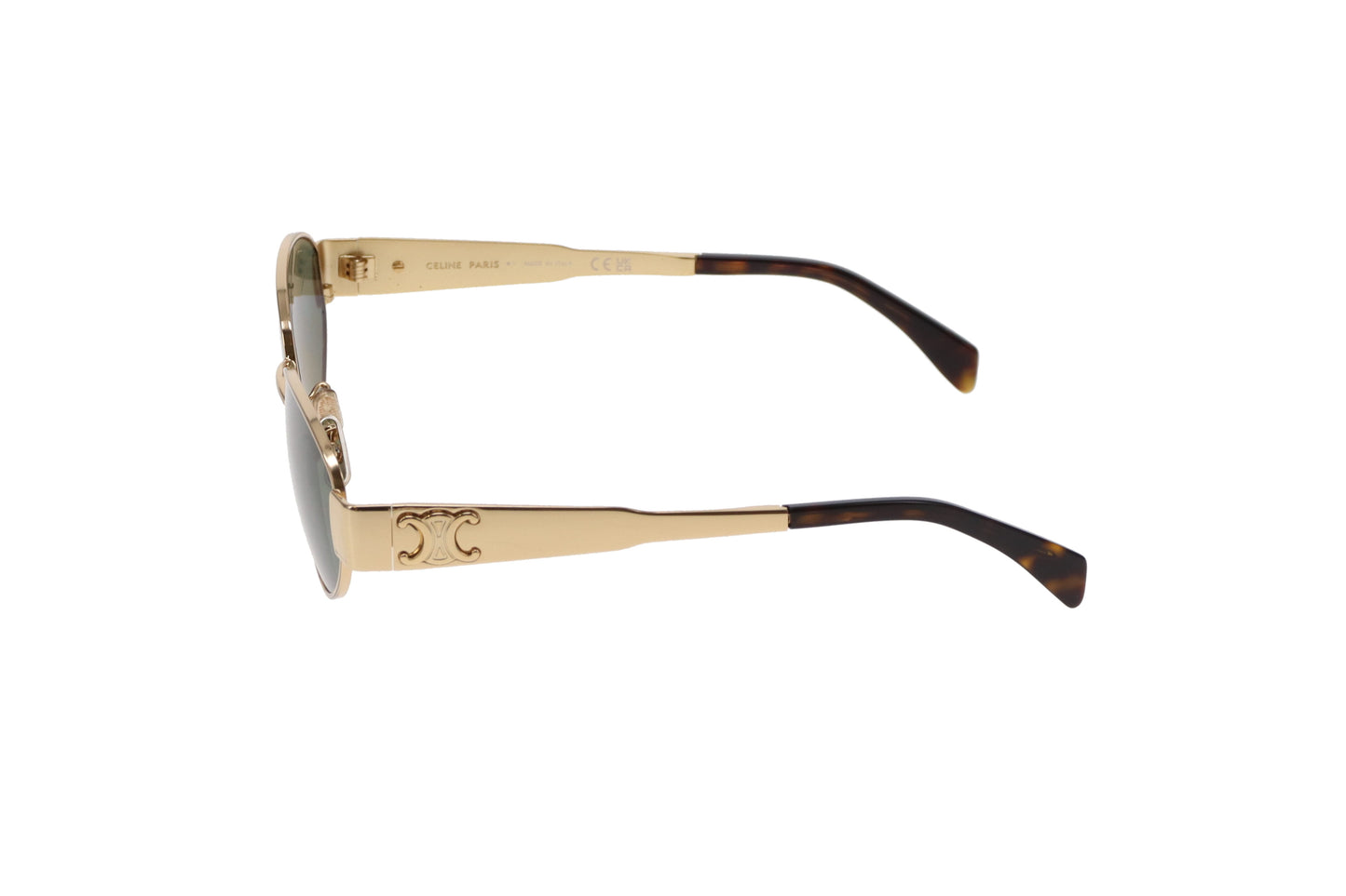 Celine Triomphe 01 Metal Sunglasses Gold/Green