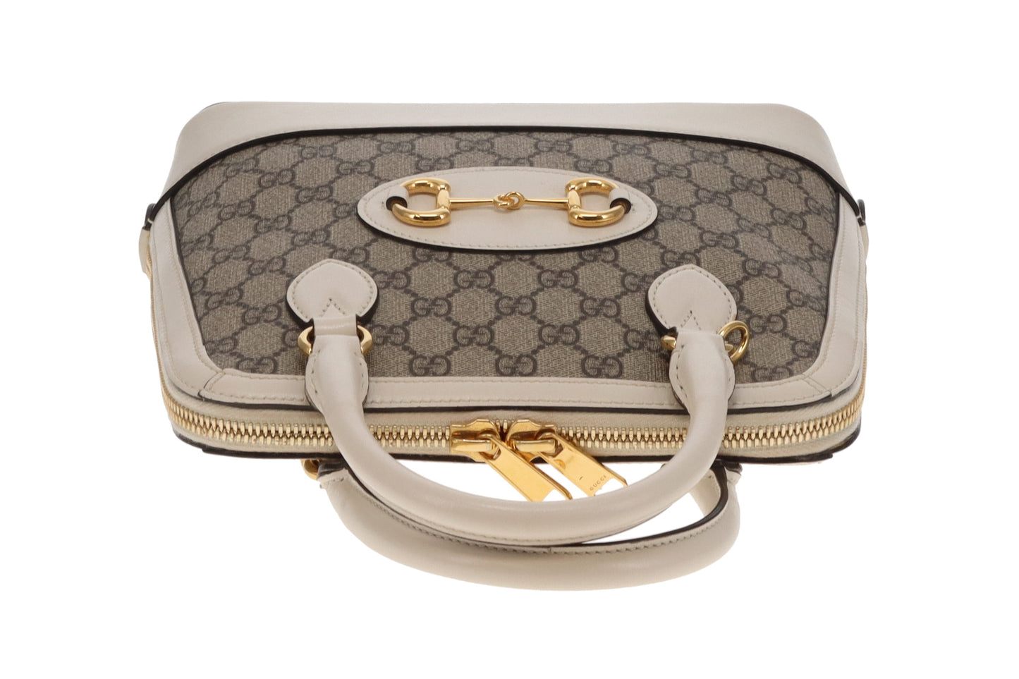 Gucci Horsebit 1955 Supreme Small Tote Ivory