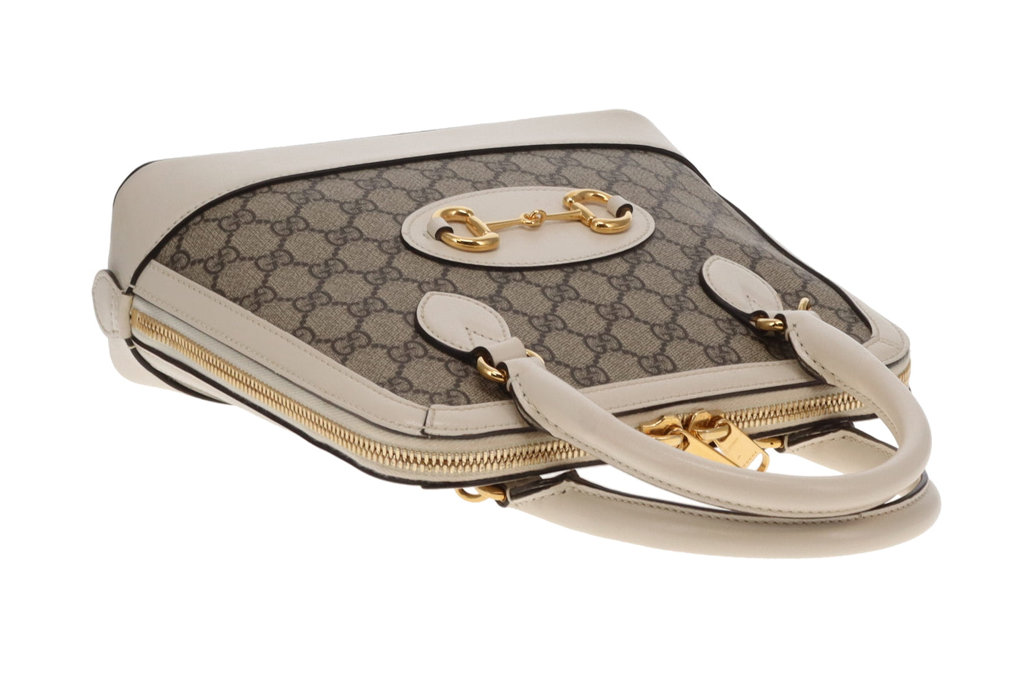 Gucci Horsebit 1955 Supreme Small Tote Ivory