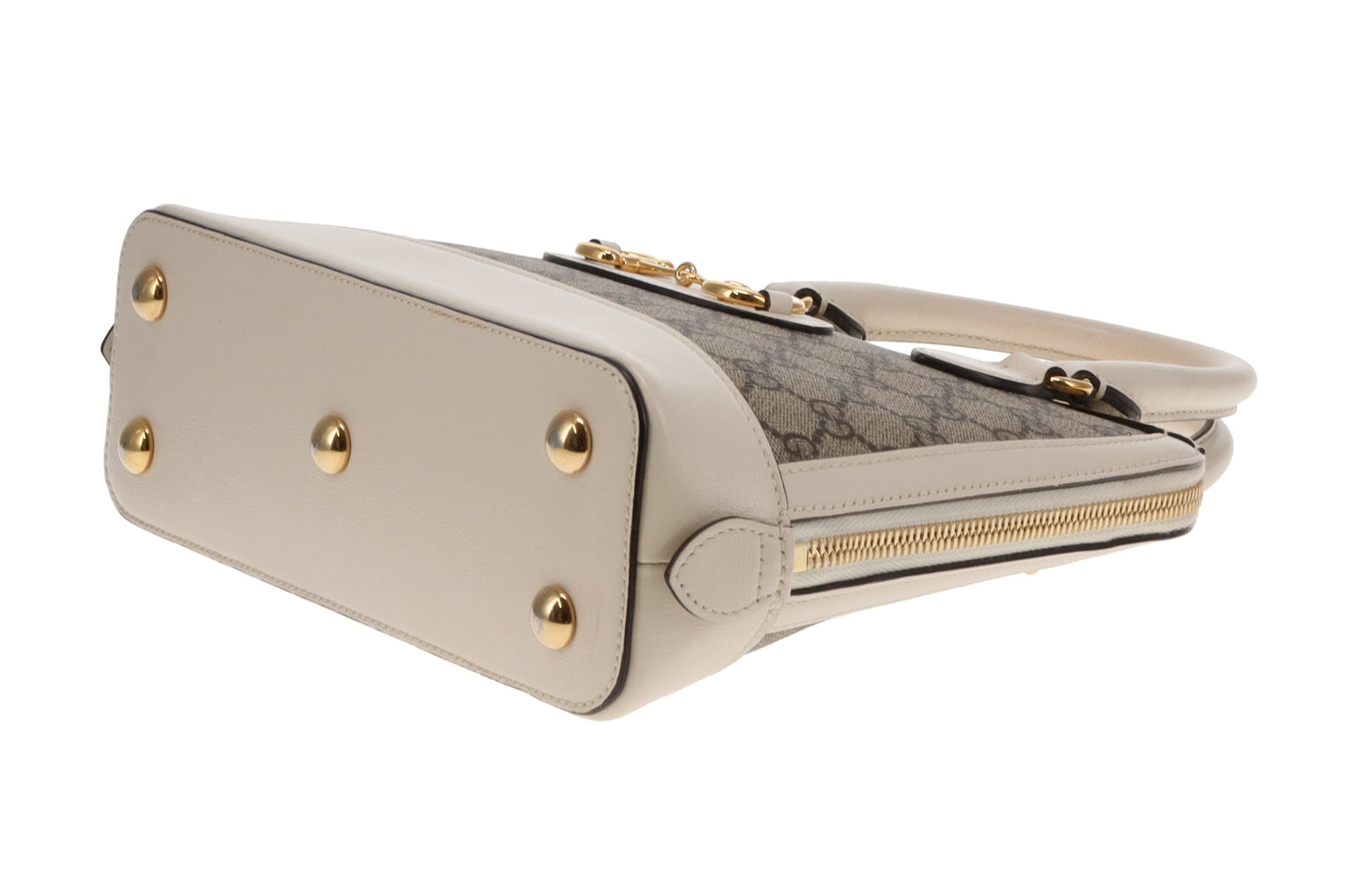 Gucci Horsebit 1955 Supreme Small Tote Ivory