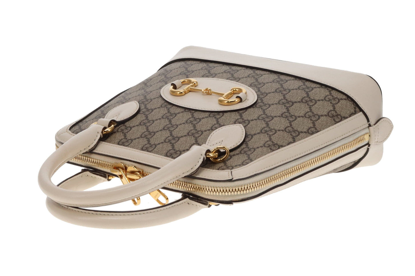 Gucci Horsebit 1955 Supreme Small Tote Ivory
