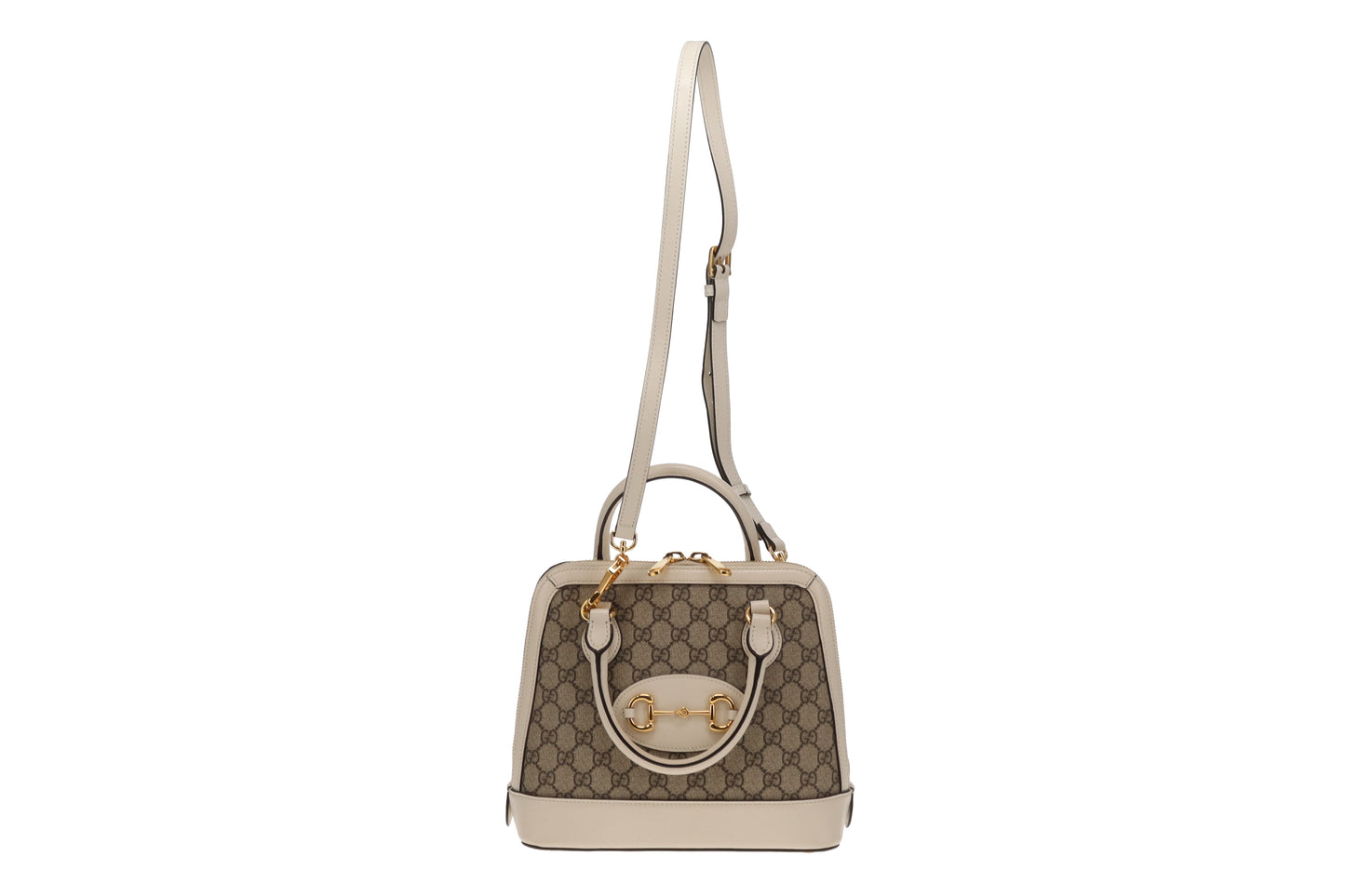 Gucci Horsebit 1955 Supreme Small Tote Ivory