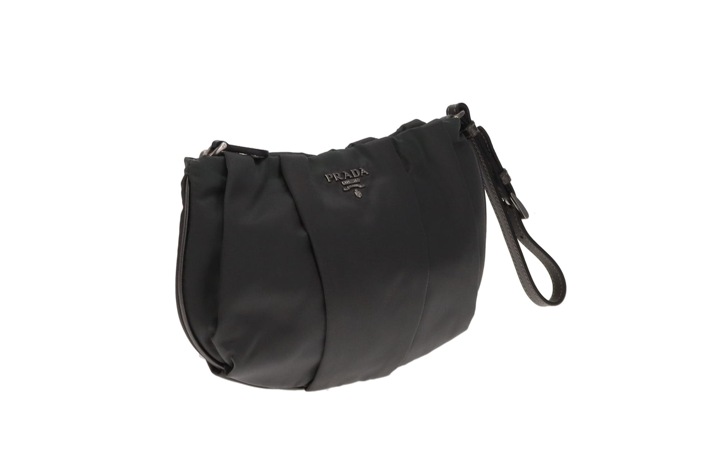 Prada Grey Nylon Vintage Clutch