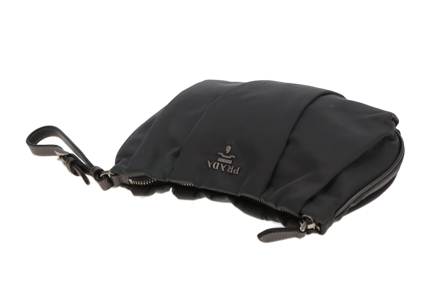 Prada Grey Nylon Vintage Clutch